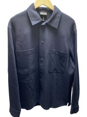 画像：Patch Pockets L/S Shirt/XL/ウール/NVY/6D1CN7 1NFVZ