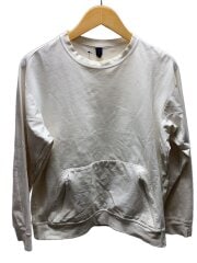 画像：長袖Tシャツ/46/コットン/WHT/無地/EM5285-72