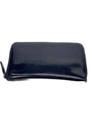 画像：長財布/エナメル/BLK/メンズ