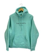 画像：パーカー/L/コットン/BLU/プリント