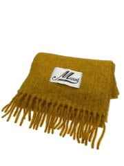 画像：マフラー/アルパカ/YLW/無地/レディース/ASZC0005A0