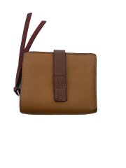 画像：COMPACT ZIP WALLET/2つ折り財布/レザー/BRW/レディース