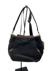 画像：2wayトートバッグ/ショルダーバッグ/ナイロン/GRY/無地/0as14-06