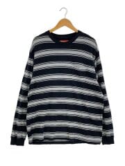 画像：長袖Tシャツ/XL/コットン/ボーダー//