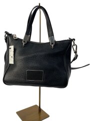 画像：ショルダーバッグ/レザー/BLK