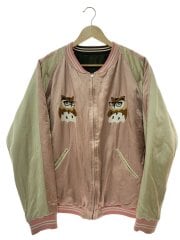 画像：スカジャン/XXL/コットン/PNK/無地/22AW/REVERSIBLE YOKOSUKA JKT