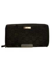 画像：長財布/キャンバス/BLK/総柄/メンズ