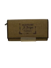 画像：長財布/レザー/BRW/ヘリンボーン/メンズ