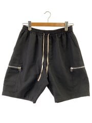 画像：ZIP CARGO SHORTS/ショートパンツ/L/ポリエステル/BLK/無地/24s-pts029-ds//