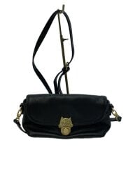 画像：ショルダーバッグ/レザー/BLK