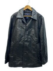 画像：コート/S/レザー/BLK/無地