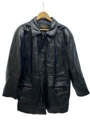 画像：noubelle /レザージャケット・ブルゾン/M/羊革/BLK/無地