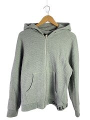 画像：ジップパーカー/M/コットン/GRY