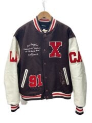 画像：スタジャン/L/ウール/BRW/無地/101234021009