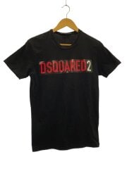 画像：Tシャツ/XS/コットン/BLK/プリント/S74GD0479 S20694/ロゴプリント