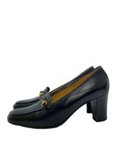 画像：70s/オールドグッチ/パンプス/36.5/BLK/レザー