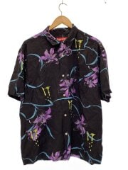 画像：26SS/AOI Lilies S/S/半袖シャツ/L/レーヨン/BLK/花柄