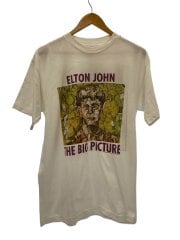 画像：90s/USA製/97年/ELTON JOHN/THE BIG PICTURET/シャツ/L/コットン/WHT
