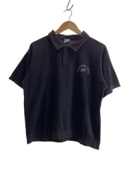 画像：80s/フェード/プリント擦れ/ポロシャツ/XL/コットン/ブラック