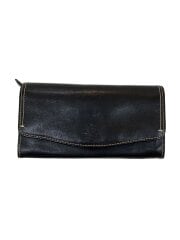 画像：長財布/レザー/BLK/メンズ