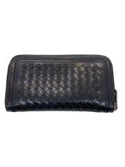 画像：長財布/レザー/BLK/メンズ