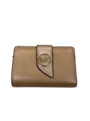 画像：2つ折り財布/PVC/BEG/無地/レディース/34H1LGRE8M