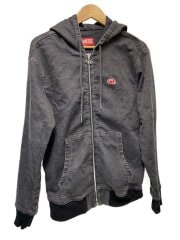 画像：ジップパーカー/M/コットン/BLK/A03938