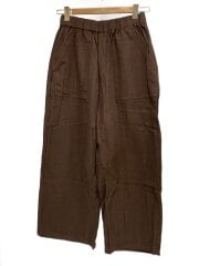 画像：ボトム/1/リネン/BRW/無地/PT-L426