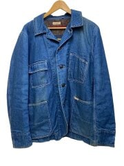 画像：11oz. NEP DENIM WORK JACKET/ブランケットライナ-/カバーオール/L/SC13443