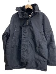 画像：フライトジャケット/XL/ナイロン/BLK/無地/20024-01