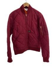 画像：キルティングジャケット/M/ナイロン/RED