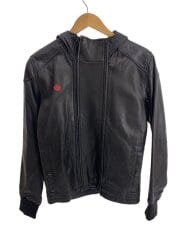 画像：レザージャケット・ブルゾン/M/羊革/BLK