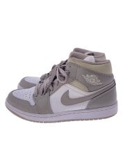 画像：AIR JORDAN 1 MID_エア ジョーダン 1 ミッド/26.5cm/GRY/レザー