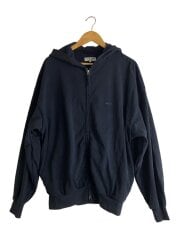 画像：ジップパーカー/L/コットン/BLK/243-1243//