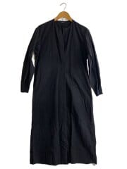 画像：長袖ワンピース/0/コットン/BLK/無地/168-5255042