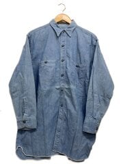 画像：長袖シャツ/16/コットン/BLU