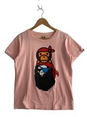 画像：Tシャツ/S/コットン/PNK//