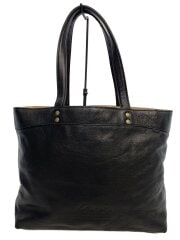 画像：トートバッグ/レザー/ブラック/無地/ダコタ