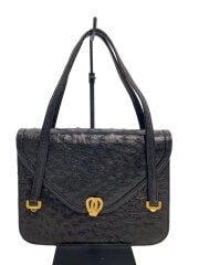 画像：ハンドバッグ/レザー/ブラック/無地/財布劣化有り/コンテス