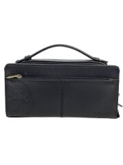 画像：ハンドバッグ/レザー/ブラック/無地/劣化、汚れ有り/カステルバジャック