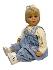 画像：インテリア雑貨/アンティークドール/ブルー