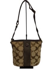 画像：ショルダーバッグ/キャンバス/ベージュ/総柄/コーチ