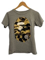 画像：Tシャツ/XS/コットン/シルバー/プリント/アベイシングエイプ