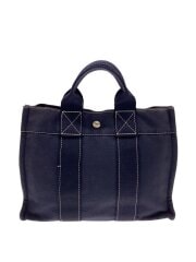 画像：トートバッグ/キャンバス/NVY/無地