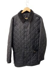 画像：キルティングジャケット/M/ポリエステル/BLK/無地