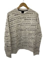 画像：スウェット/XL/コットン/WHT/総柄/6GZM80 ZJU1Z/裏起毛