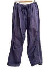 画像：コットンドリルニータックパンツ/3/コットン/パープル/Z01-03018