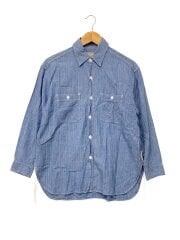 画像：×BEAMS BOY/別注/シャンブレーロングスリーブシャツ/one/ブルー/13-11-1253-086