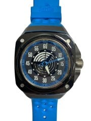 画像：FASTBACK GALAXY BLUE/自動巻腕時計/アナログ/ラバー/BLK/BLU