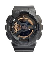 画像：G-SHOCK/クォーツ腕時計/アナログ/ラバー/BLK/BLK/GA-110RG-1AJF